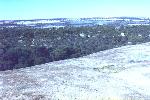 view from on top of the Wave Rock