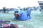 our first night tenting at Freemantle