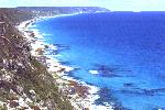 view from the cliffs around Albany