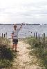 Erik and the view of Sydney from Cronulla