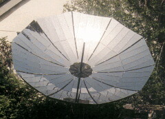 concentrator made from a TV dish