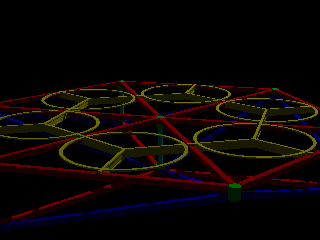 hexagonal support structure